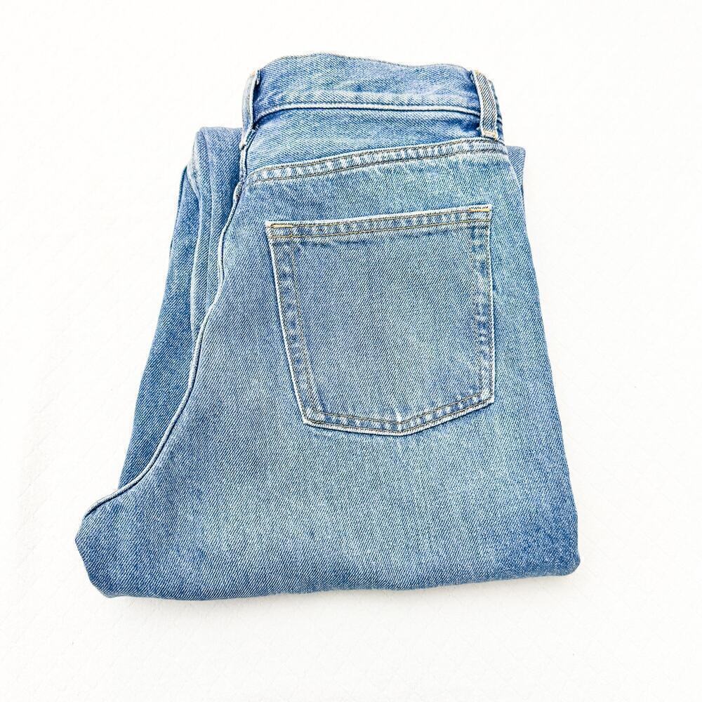 COS Tapered Leg High Rise Ankle Length Medium Wash Denim Jeans Size 24